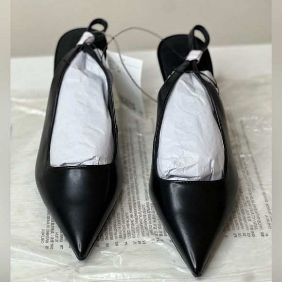 H&M Black Slingback Shoes - Picture 1 of 8
